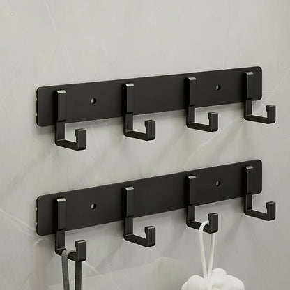 Skanto | Sturdy Wall Coat Rack with Black Hooks for Stylish Organization