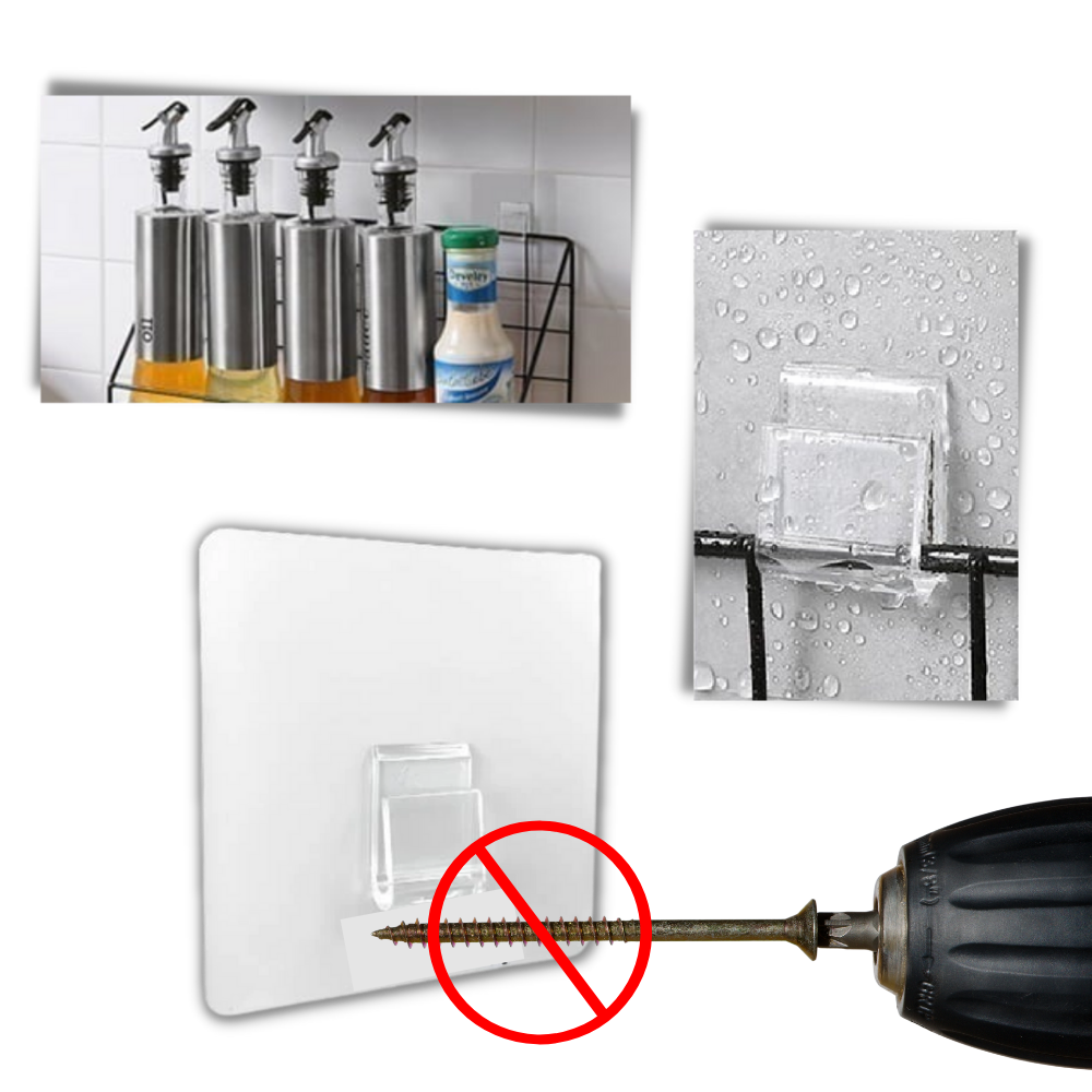 Pack of Self-Adhesive Wall Hooks