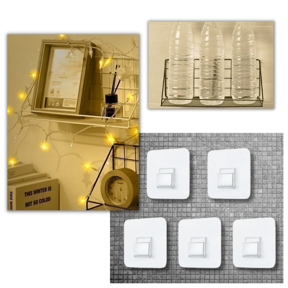 Pack of Self-Adhesive Wall Hooks