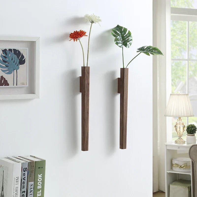 Skanto | Handmade Solid Wood Wall Vase