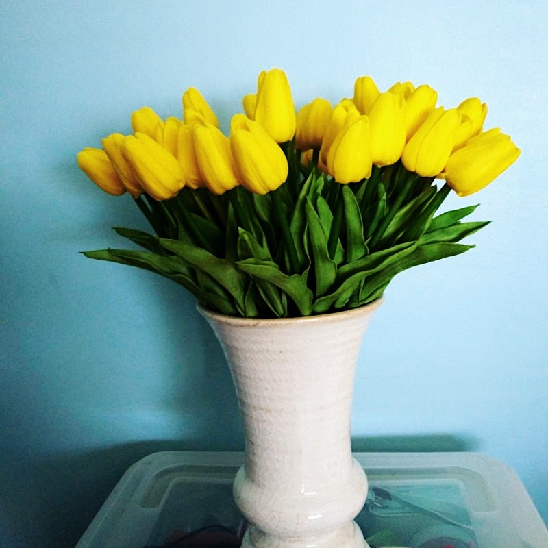 Skanto | Artificial Tulip Bouquet, Decoration (10 Pieces)
