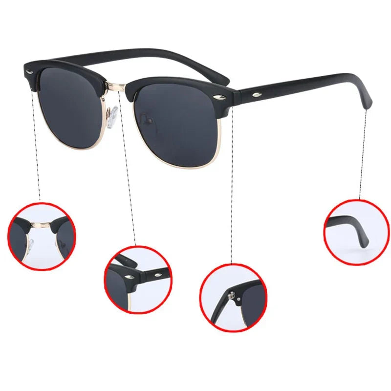 Skanto | Classic UV400 HD Polarized Sunglasses Unisex Retro Driving Mode