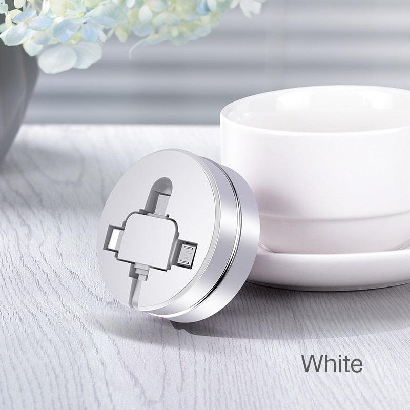 3 in 1 retractable charging cable | Brehn