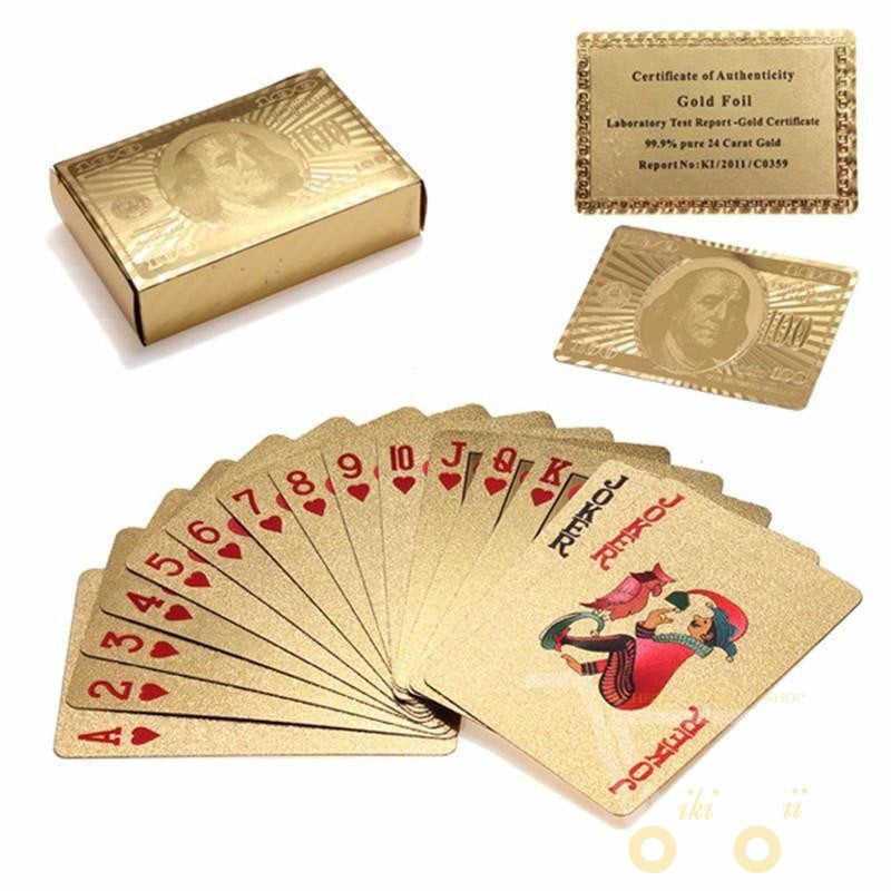 Brehn | 24K Gold-plated playing card with wooden box