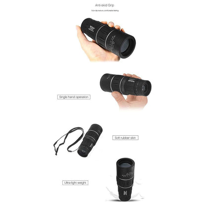 BowLift | 16 x 52 Dual Focus Monocular Spotting Telescope Zoom Optic Lens Binoculars