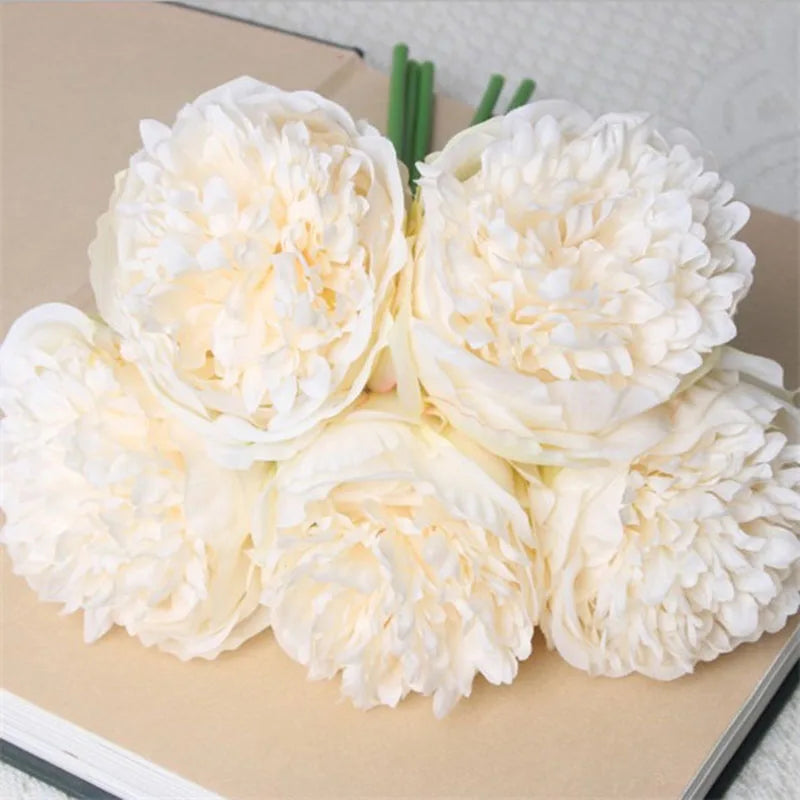 Skanto | Large Peony Silk Flower Bouquet Set