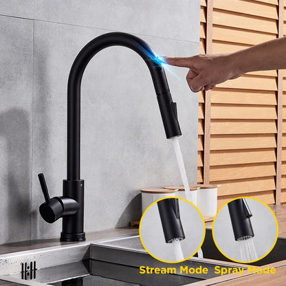 Skanto | Retractable Kitchen Faucet with Touch Control and Sensor Function