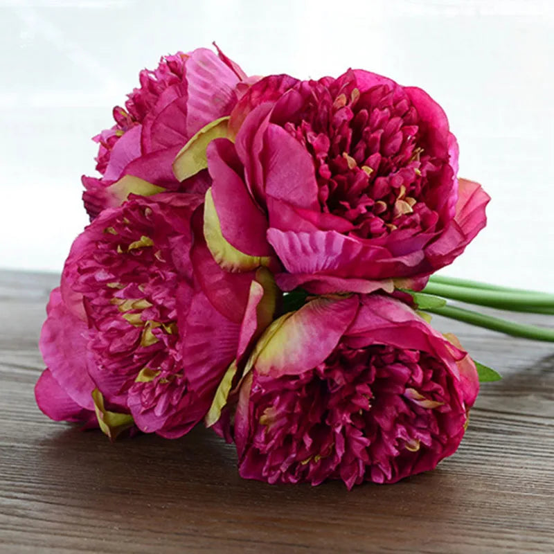 Skanto | Large Peony Silk Flower Bouquet Set