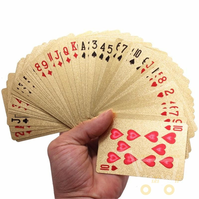 Skanto | 24K Gold Plated Playing Cards with Wooden Box