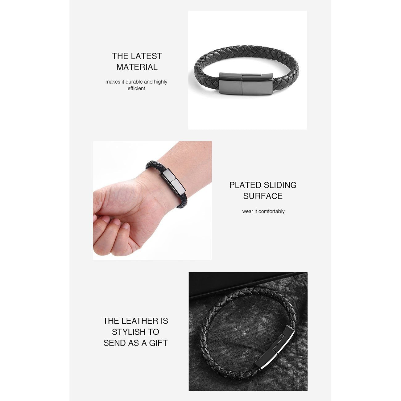 BowLift | Sports Bracelet USB Fast Charging Cable