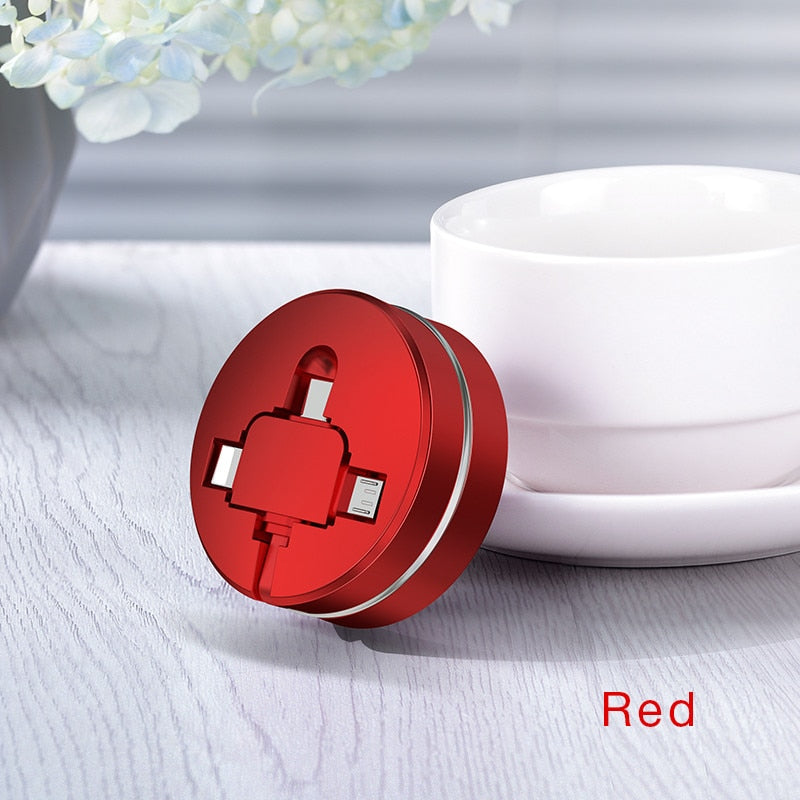 3 in 1 retractable charging cable | Brehn