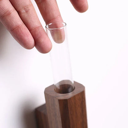 Skanto | Handmade Solid Wood Wall Vase
