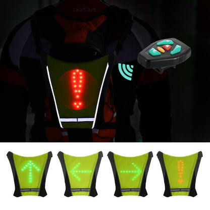 BowLift | Turn Signal Cycling Reflective Safety LED Vest Cyclist Outdoor Waterproof