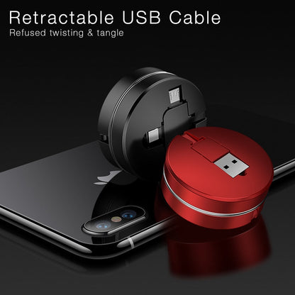 3 in 1 retractable charging cable | Brehn
