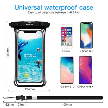 BowLift | Waterproof Smartphone Case DryVault | Full View Design | Side Accessible | With Carrying Strap