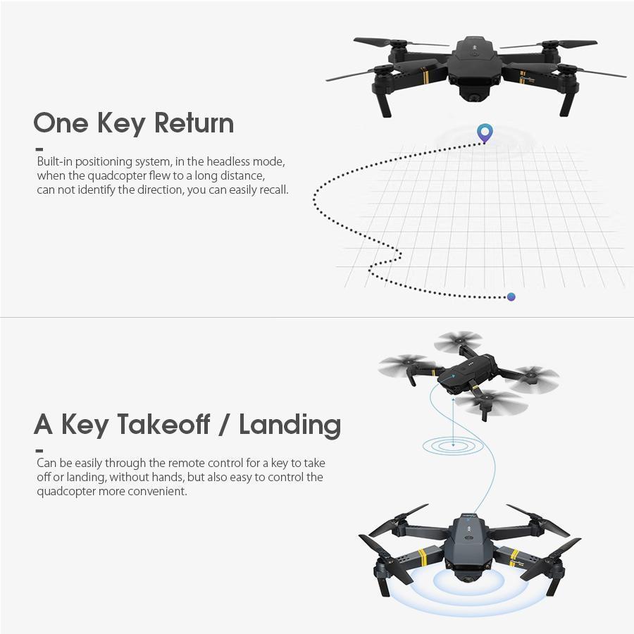 Skanto | Skyhawk HD Foldable Aerial Selfie Drone with 2MP Camera