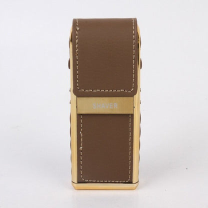 BowLift | Retro Leather Travel Electric Shaver