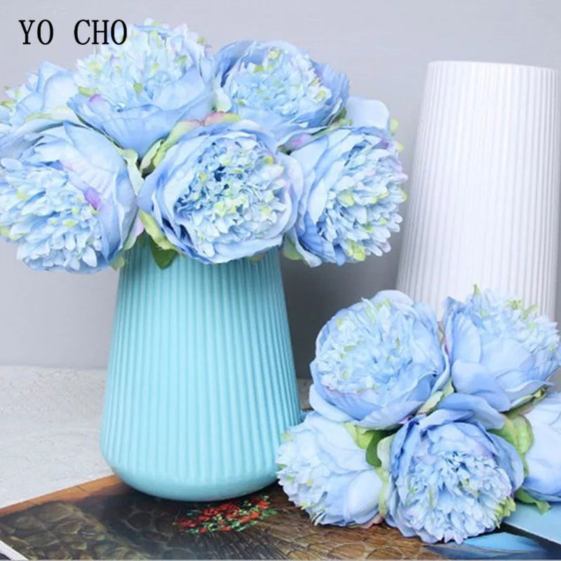 Skanto | Large Peony Silk Flower Bouquet Set