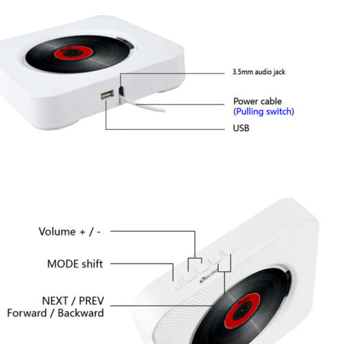 Skanto | Sound Wave CD Player Bluetooth Speaker