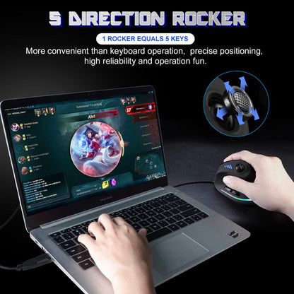 Skanto | Programmable Ergonomic RGB Game Master Mouse