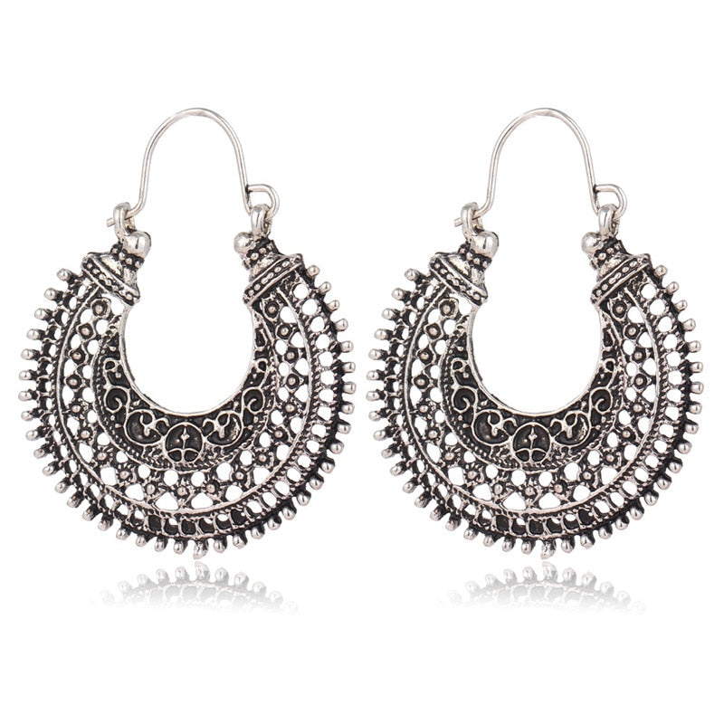 Elegant Tibetan filigree earrings made of high-quality genuine silver! Norvo