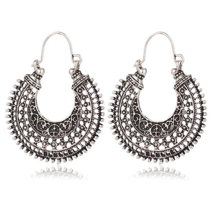 Elegant Tibetan filigree earrings made of high-quality genuine silver! Norvo