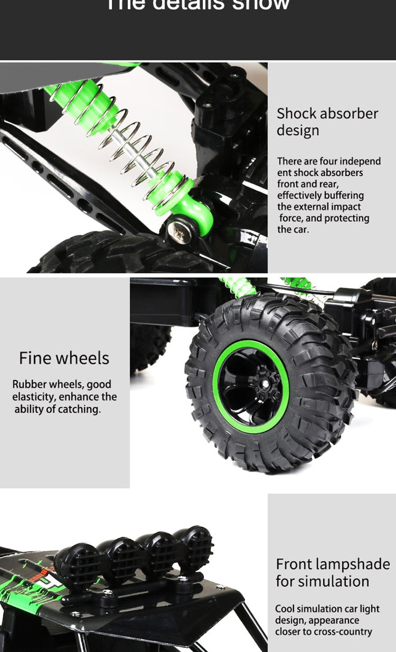 Skanto | Remote Control Car 4x4 Rock Crawler Monster Truck