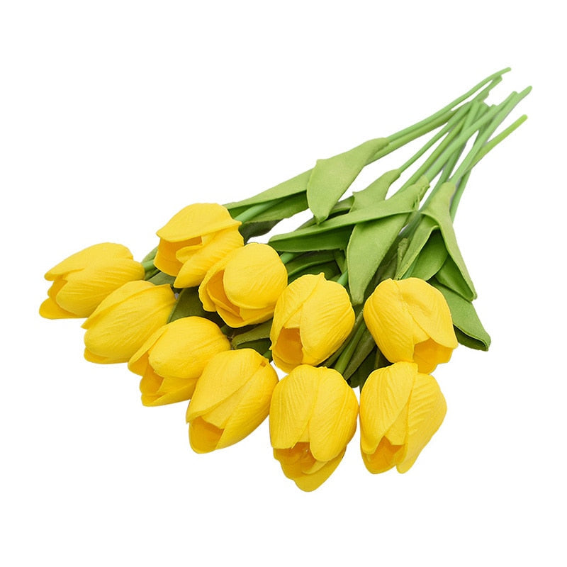 Skanto | Artificial Tulip Bouquet, Decoration (10 Pieces)