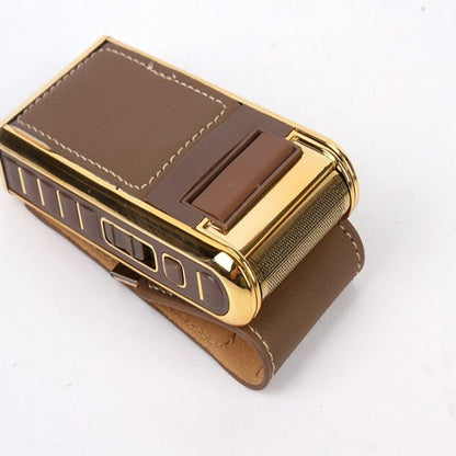 BowLift | Retro Leather Travel Electric Shaver