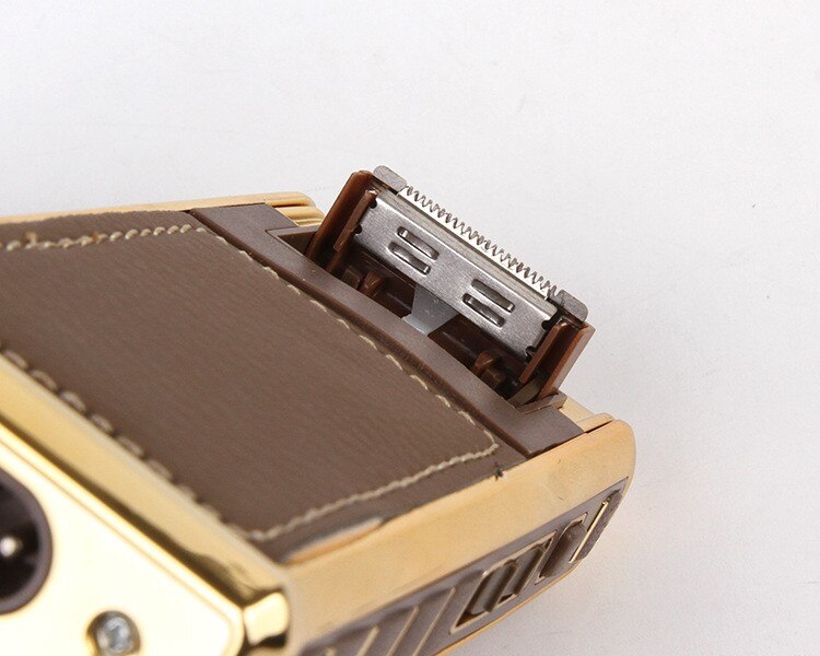 BowLift | Retro Leather Travel Electric Shaver