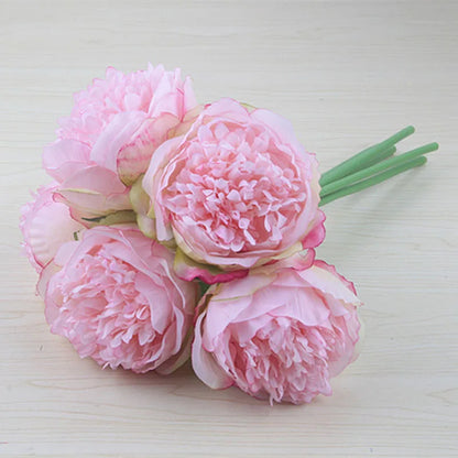 Skanto | Large Peony Silk Flower Bouquet Set