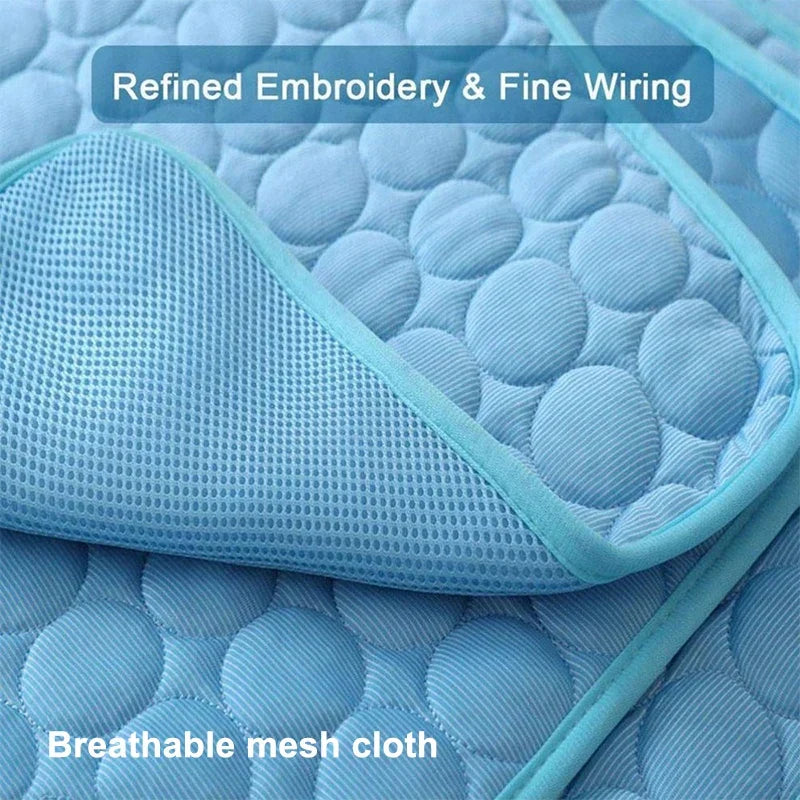 Summer Cooling Dog Mat: Breathable Mat for Dogs and Cats - Washable Pet Blanket for Small, Medium, and Large Dogs, Ideal for Cars | Karnz