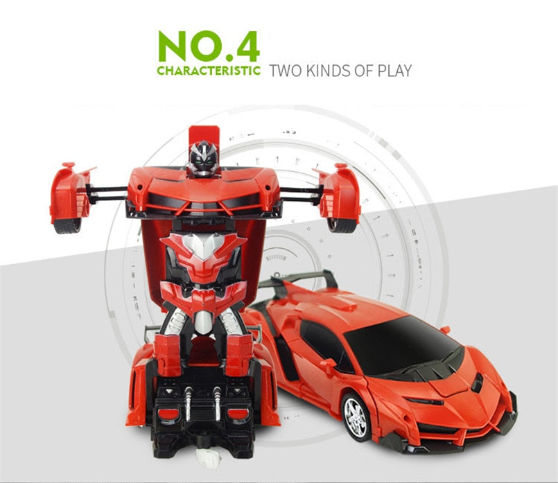Skanto | 2i1 Robo Racer Transforming RC Car Toy