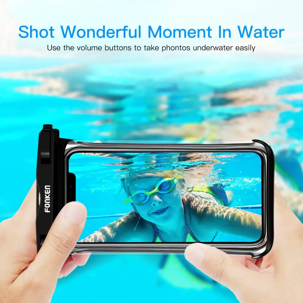 BowLift | Waterproof Smartphone Case DryVault | Full View Design | Side Accessible | With Carrying Strap