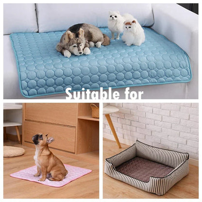 Summer Cooling Dog Mat: Breathable Mat for Dogs and Cats - Washable Pet Blanket for Small, Medium, and Large Dogs, Ideal for Cars | Karnz