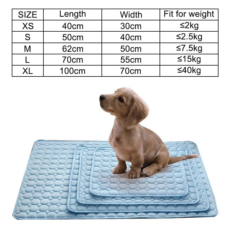 Summer Cooling Dog Mat: Breathable Mat for Dogs and Cats - Washable Pet Blanket for Small, Medium, and Large Dogs, Ideal for Cars | Karnz