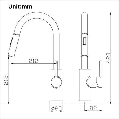 Skanto | Retractable Kitchen Faucet with Touch Control and Sensor Function