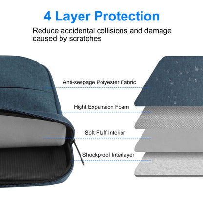 BowLift | HAWEEL 33.0 cm Sleeve Case Zipper Briefcase Laptop Bag for Macbook, Samsung, Lenovo Thinkpad, Sony, DELL Alienware, CHUWI, ASUS, HP, 13 inch - 13.5 inch Laptops (Navy Blue)