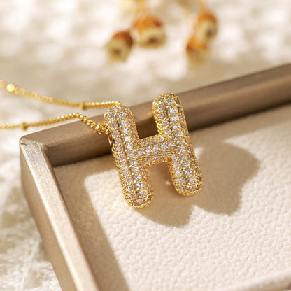 Skanto | Alphabet Diamond Pendant Necklace