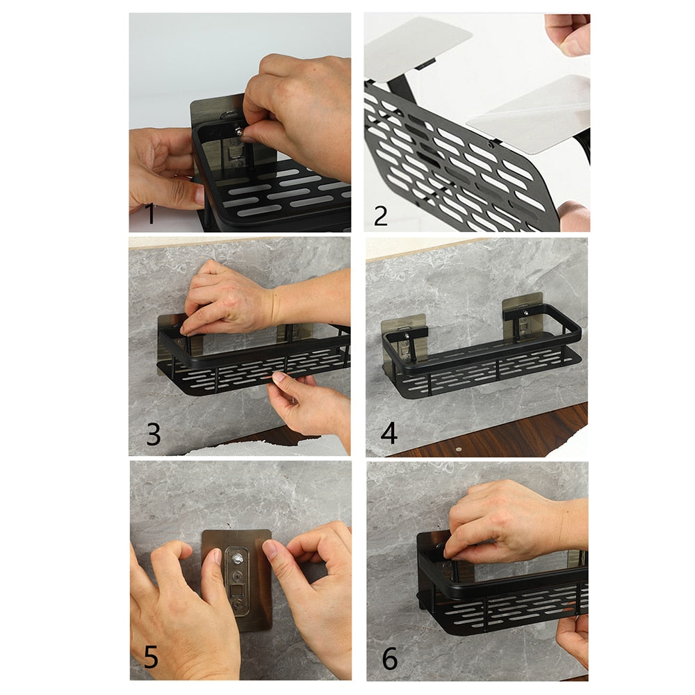 Skanto | Bathroom Shelf Corner Shelf No Drilling Shower Shelf Holder