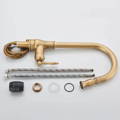 Antique brass faucet – Vintage design for the kitchen | Bowlift