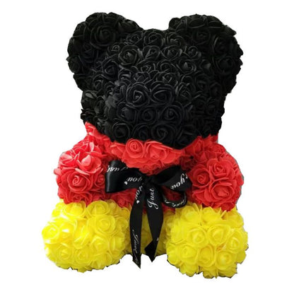 BowLift | Artificial Rose Flowers Teddy Bear