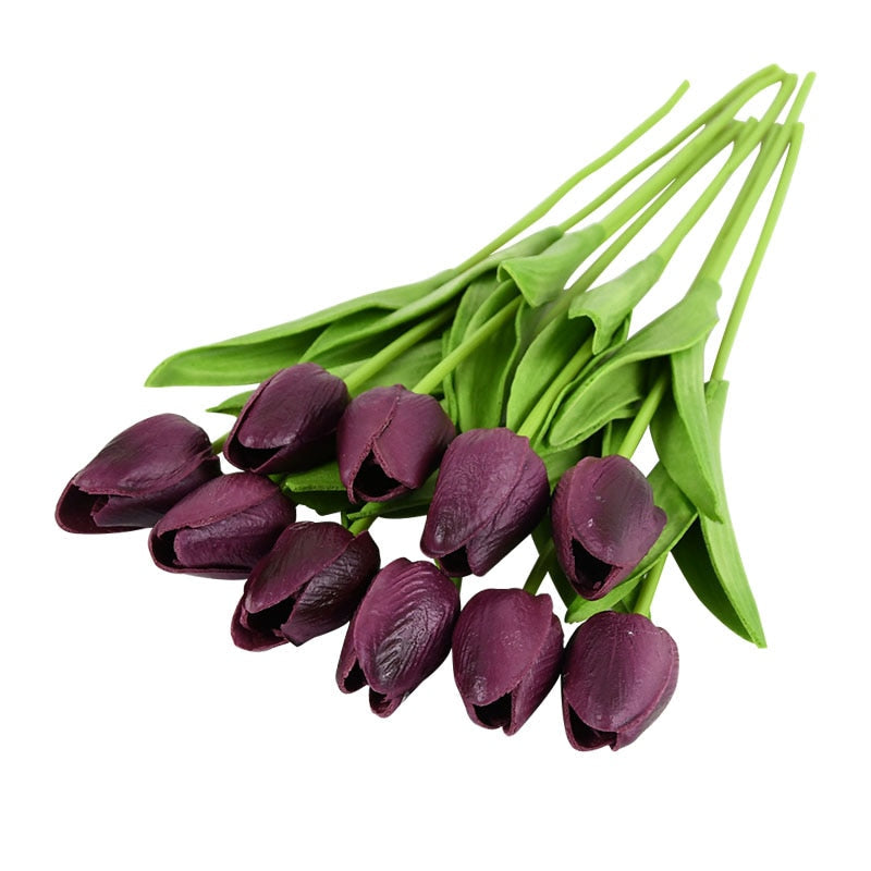 Skanto | Artificial Tulip Bouquet, Decoration (10 Pieces)