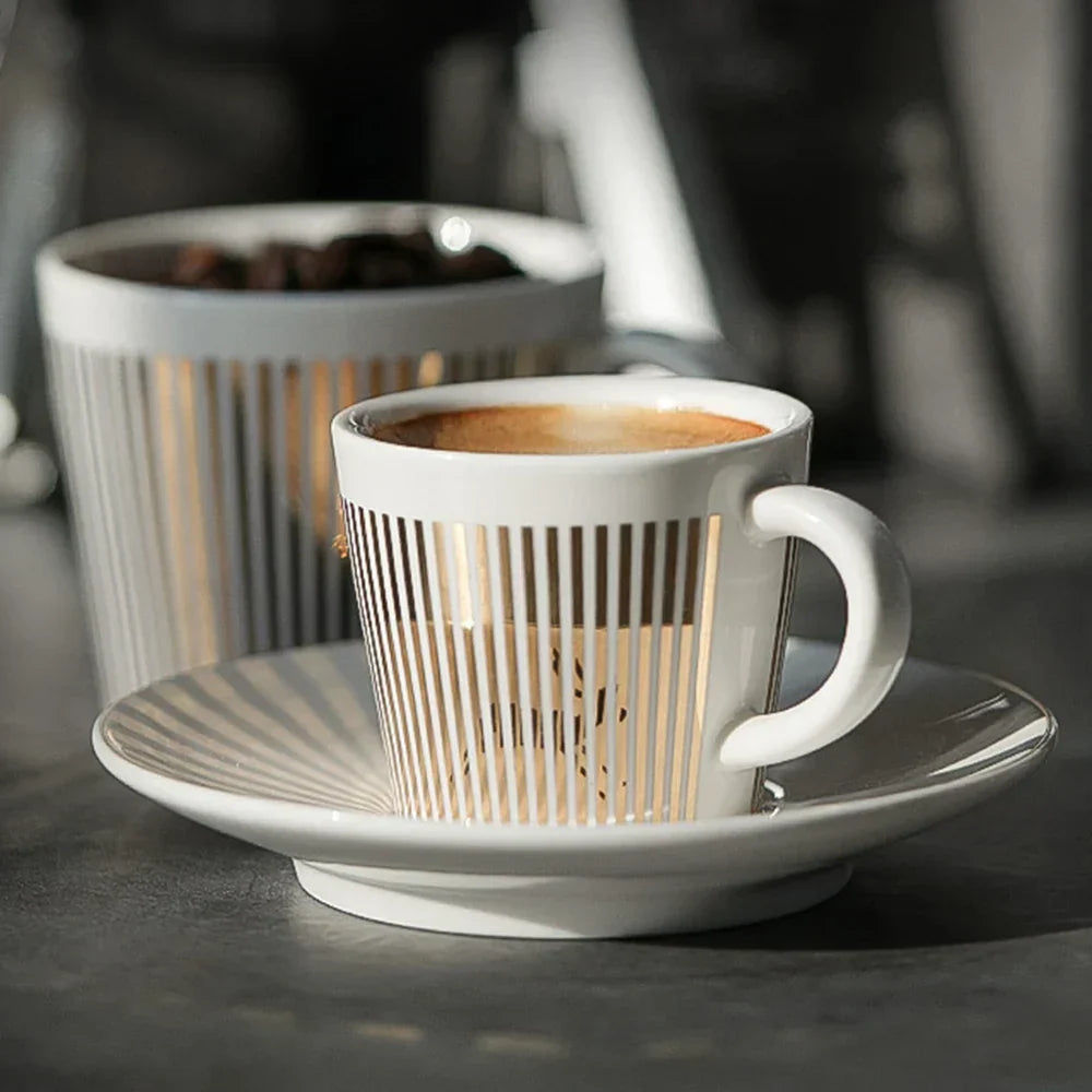 BowLift | Creative dynamic SLR cup Leopard anamorphic zebra cup Luycho coffee tea cup set with coaster 90ml-225ml