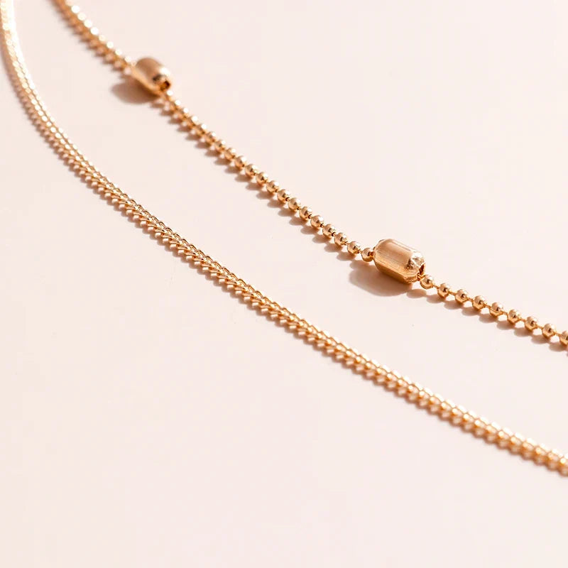BowLift | Dainty Layered Choker and Cross Necklace