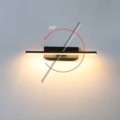 Modern, rotatable bedside lamp – Adjustable LED wall fixture