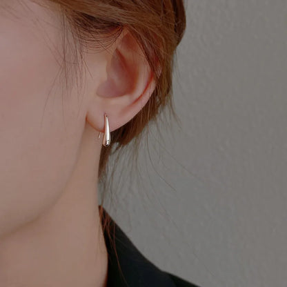Kalsten | S925 Dainty Droplet Hook Earrings