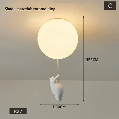 Skanto | Hanging Bear Balloons Lamp