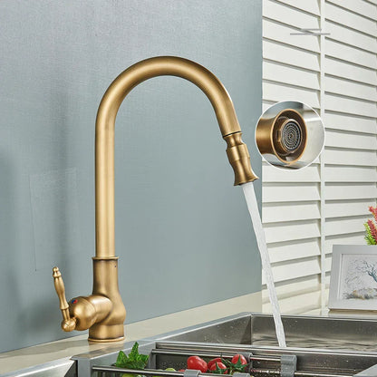 Antique brass faucet – Vintage design for the kitchen | Bowlift