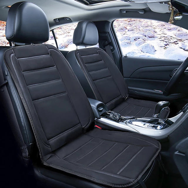 Skanto | HeatRide Heated Seat Cover for Car Seat – 12V Memory Foam Seat and Back Warmer